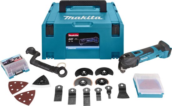 Makita DTM51ZJX3 Multitool - Oscillerend - 18 V - Incl. koffer en 16 accessoires